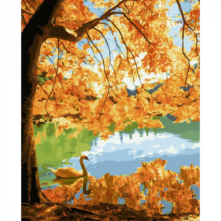 Картина по номерам с цветной схемой на холсте Molly арт.KK0733 Осенний пейзаж 40х50 см