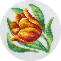 Набор для вышивания KLART арт. 8-171 Тюльпан 12х12 см