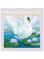Набор для вышивания РИОЛИС арт.2133 Белая лебедь 27х27 см