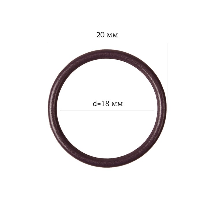 Кольцо для бюстгальтера металл ARTA.F.2976 17,8мм, цв.076 сливовое вино, уп.50шт