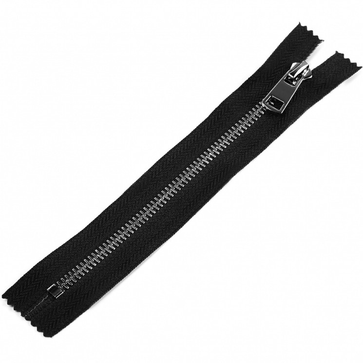 Молния MaxZipper мет. Титан №5 черный никель 18см н/р цв.цв.F322 черный уп.10 шт