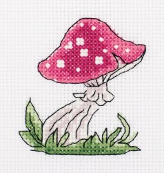 Набор для вышивания KLART арт. 12-026 Волшебный гриб 9х9,5 см