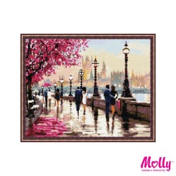 Картины мозаикой Molly арт.KM0008/1 Набережная (39 Цветов) 40х50 см