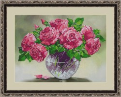 Набор для вышивания бисером GALLA COLLECTION арт.Л 337 Розовый шарм 40х29 см
