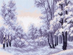 Рисунок на канве МАТРЕНИН ПОСАД арт.28х37 - 1402-1 Зимний лес