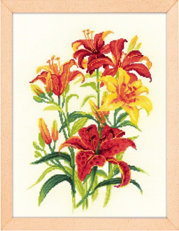 Набор для вышивания РИОЛИС арт.1782 Солнечные лилии 25х33 см