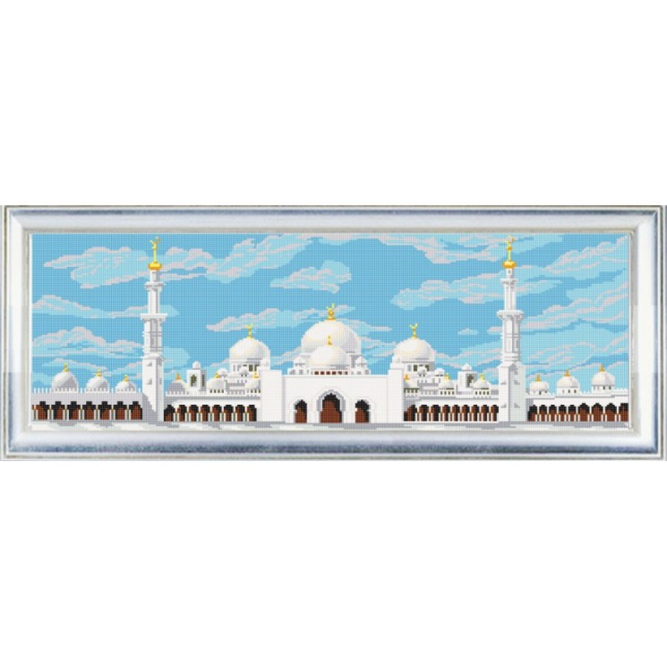 Рисунок на ткани (Бисер) КОНЁК арт. 9679 Мечеть Шейха Заида 25х65 см