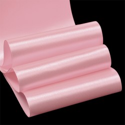 Лента атласная 4" (100мм) цв.3077 св.розовый IDEAL уп.27,4 м