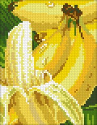 Набор "Паутинка" для изготовления картины со стразами арт.М275 Бананы 14х18 см