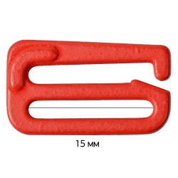 Крючок для бюстгальтера металл ARTA.F.2853 14,4мм, цв.100 красный, уп.50шт