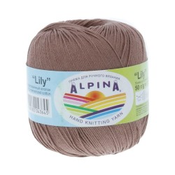 Пряжа ALPINA LILY (100% мерсеризованный хлопок) 10х50 г/175 м цв.223 бл.коричневый