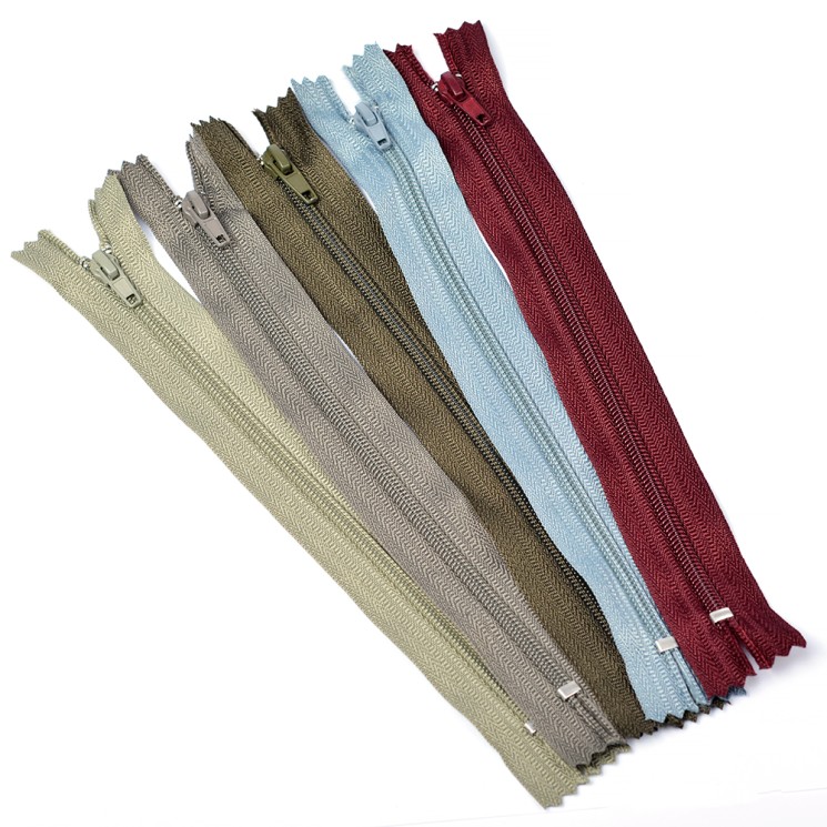 Молния MaxZipper брючная №4 автомат, 20см АССОРТИ №2 5цв х 10шт