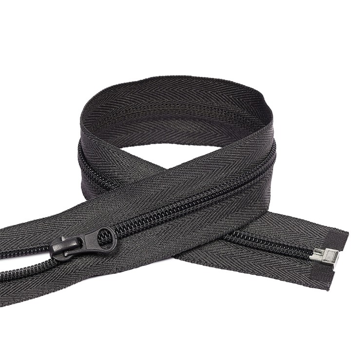 Молния MaxZipper пласт. спираль №5-N 50см цв.F312 т.серый
