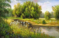 Рисунок на шелке МАТРЕНИН ПОСАД арт.37х49 - 4241 Лето