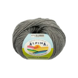 Пряжа ALPINA ORNELLA MERINO (100% мериносовая шерсть) 10х50г/125м цв.700 серый