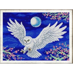 Рисунок на ткани (Бисер) КОНЁК арт. 9994 Летящая сова 29х39 см