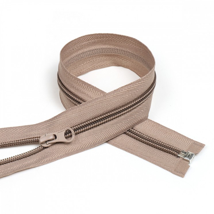 Молния MaxZipper пласт. спираль №5-N 50см цв.S810 т.бежевый уп.10шт