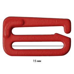 Крючок для бюстгальтера металл ARTA.F.2853 14,4мм, цв.101 темно-красный, уп.50шт