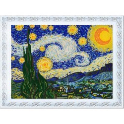 Рисунок на ткани КОНЁК арт. 8499 Звездная ночь (Ван Гог) 45х60 см