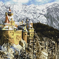 Картины мозаикой Molly арт.KM0695 Замок Дракулы в Румынии (28 цветов) 30х30 см