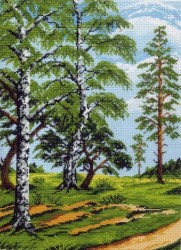Рисунок на канве МАТРЕНИН ПОСАД арт.37х49 - 0590 На лесной опушке