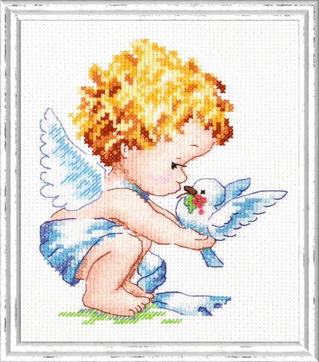 Набор для вышивания ЧУДЕСНАЯ ИГЛА арт.35-13 Светлый Ангел 12х14 см