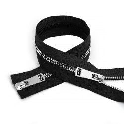 Молния MaxZipper трактор №5 2 замка TT, 90см, цв.черн/серебро