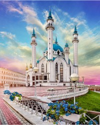 Алмазная мозаика Ah5330 Казанская соборная мечеть 40х50