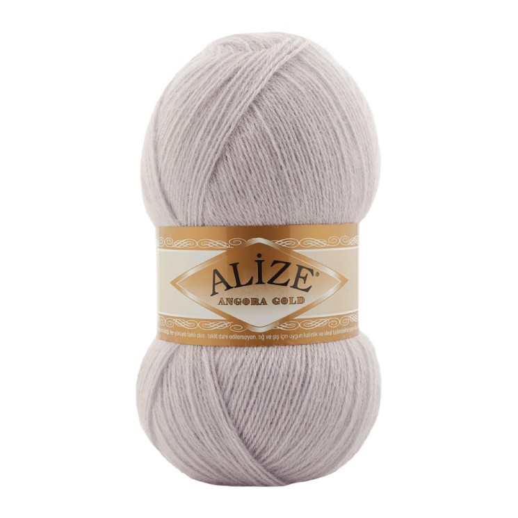Пряжа для вязания Ализе Angora Gold (20% шерсть, 80% акрил) 5х100г/550м цв.632 лиловый