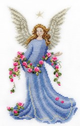 Набор для вышивания PANNA арт. F-0437 Ангел с розами 15х23 см