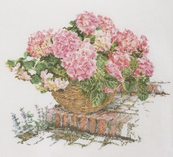 Набор для вышивания THEA GOUVERNEUR арт.2047 Розовые гортензии 44х39 см