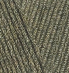 Пряжа для вязания Ализе Cotton gold (55% хлопок/ 45% акрил) 5х100г/330м цв.270 хаки меланж упак (1 упак)