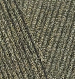Пряжа для вязания Ализе Cotton gold (55% хлопок/ 45% акрил) 5х100г/330м цв.270 хаки меланж упак (1 упак)