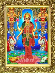 Рисунок на ткани (Бисер) КОНЁК арт. 9603 Лакшми - богиня изобилия, процветания, богатства, удачи и счастья 29х39 см
