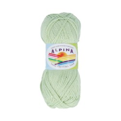 Пряжа ALPINA HOLLY (100% мерсеризованный хлопок) 10х50г/200м цв.158 св.зеленый