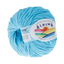 Пряжа ALPINA RENE (100% мерсеризованный хлопок) 10х50 г/105м цв.3846 яр.голубой