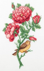 Набор для вышивания KLART арт. 8-334 Персидская роза 17,5х27,5 см