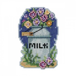 Набор для вышивания MILL HILL Бидон с молоком 10х13 см