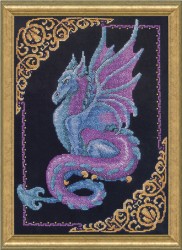 Набор для вышивания JANLYNN арт.157-0010 Мифический дракон 28х38 см