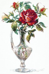 Набор для вышивания ЧУДЕСНАЯ ИГЛА арт.40-65 Красная Роза 26х40 см упак (1 шт)