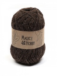Пряжа для вязания Magic 4 Hobby (80% шерсть, 20% акрил) 5х100г/125м цв. коричневый