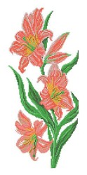 Рисунок на шелке МАТРЕНИН ПОСАД арт.37х49 - 4519 Лилии