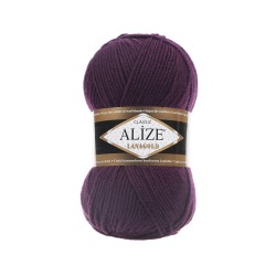 Пряжа для вязания Ализе LanaGold (49% шерсть, 51% акрил) 5х100г/240м цв.111 фуксия
