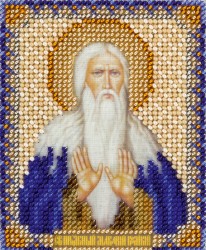 Набор для вышивания PANNA арт. CM-1882 Икона Святого преподобного Макария Великого Египетского 8,5х11 см