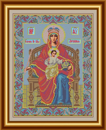 Набор для вышивания бисером GALLA COLLECTION арт.И 031 Икона Божией Матери Державная 28x36 см