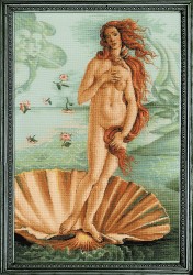 Набор для вышивания РИОЛИС арт.100/062 «Рождение Венеры» по мотивам картины С. Боттичелли 40х60 см