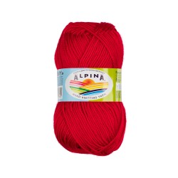 Пряжа ALPINA TOMMY (100% микнес) 10х50г/138м цв.019 красный