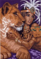 Рисунок на канве МАТРЕНИН ПОСАД арт.37х49 - 0424 Африканская любовь упак (1 шт)