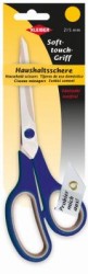 921-34 Kleiber Ножницы эконом класса для домашнего хозяйства Мягкий контакт 22см цв.синий/серый