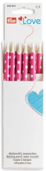 610851 PRYM "Love" Маркировочный карандаш, следы удаляются при помощи воды, белая маркировка, ярко-розовый